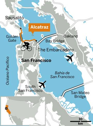 En bici por San Francisco, camino de Sausalito
