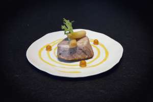 Morillo en escabeche con aceite de naranja y perlas de vinagre fórum.