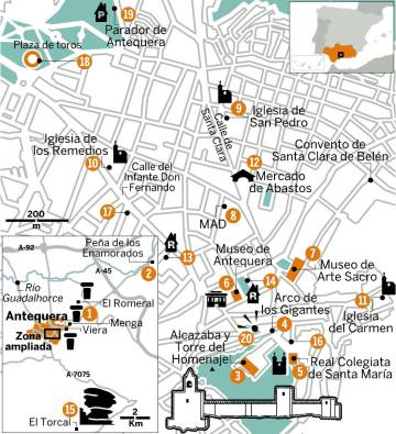 El centro de Antequera.
