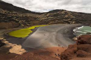 La laguna de los Clicos, en Lanzarote.
