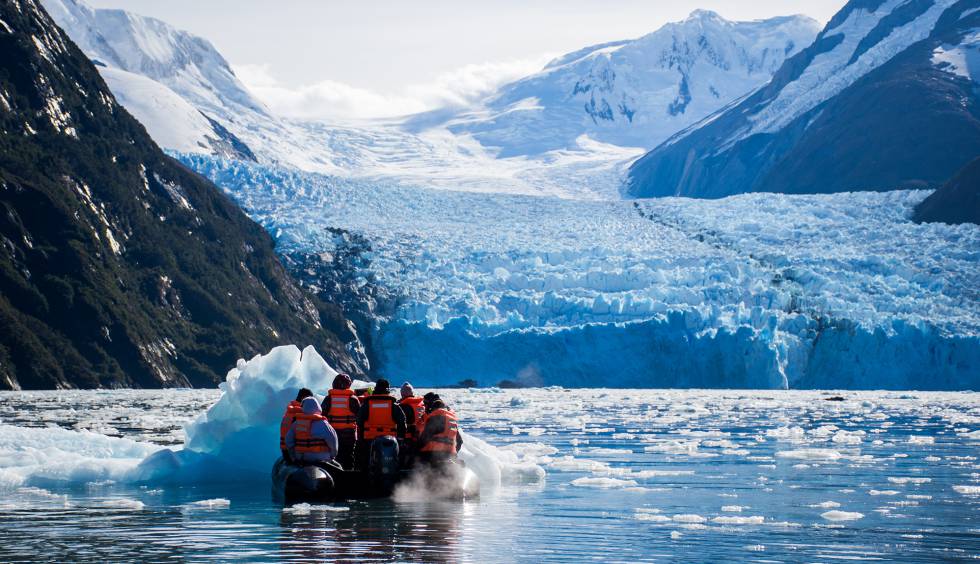 Glaciar Pía, en Tierra del Fuego, en Chile.