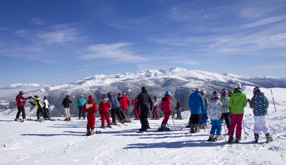 Una pista de esquí de la estación de La Molina.