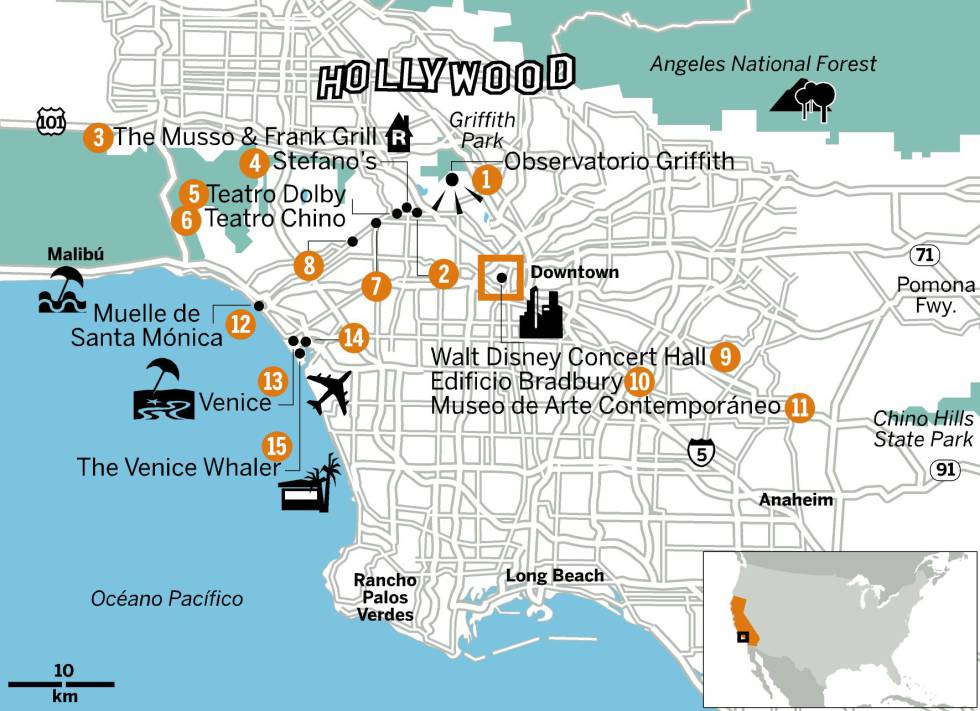 24 horas en Los Ángeles, la ciudad de los Oscar
