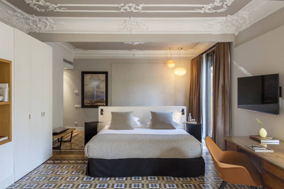 Habitación del hotel Alexandra.