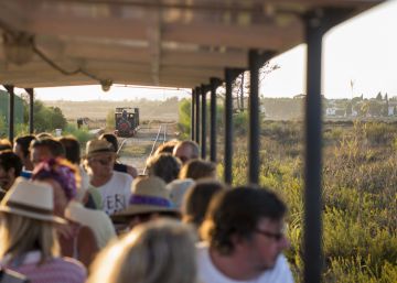 A la isla de Tavira en trenecito A la isla de Tavira en trenecito