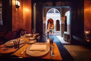 Restaurante del hotel La Mamounia, en Marraquech.