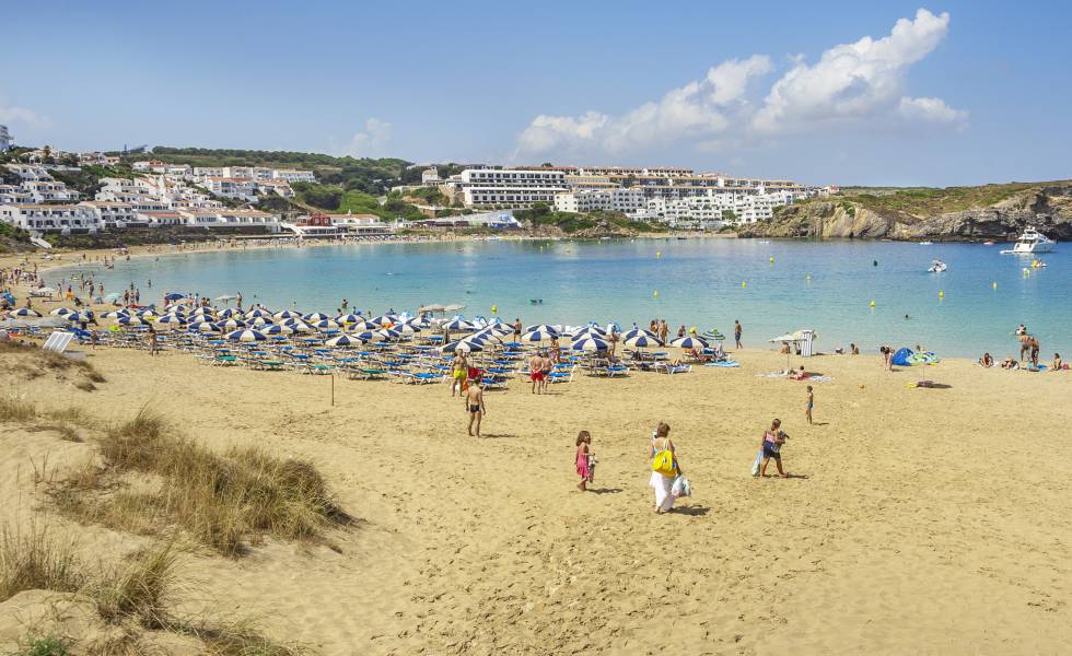 El arenal menorquín d’en Castell.