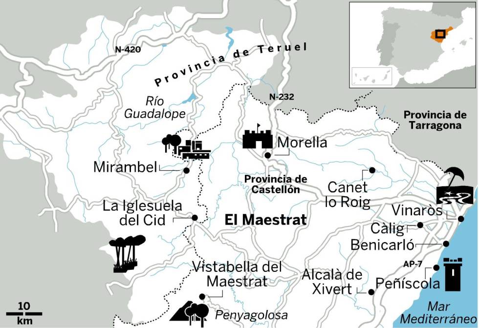 Maestrat, olivos, romanos y cartagineses