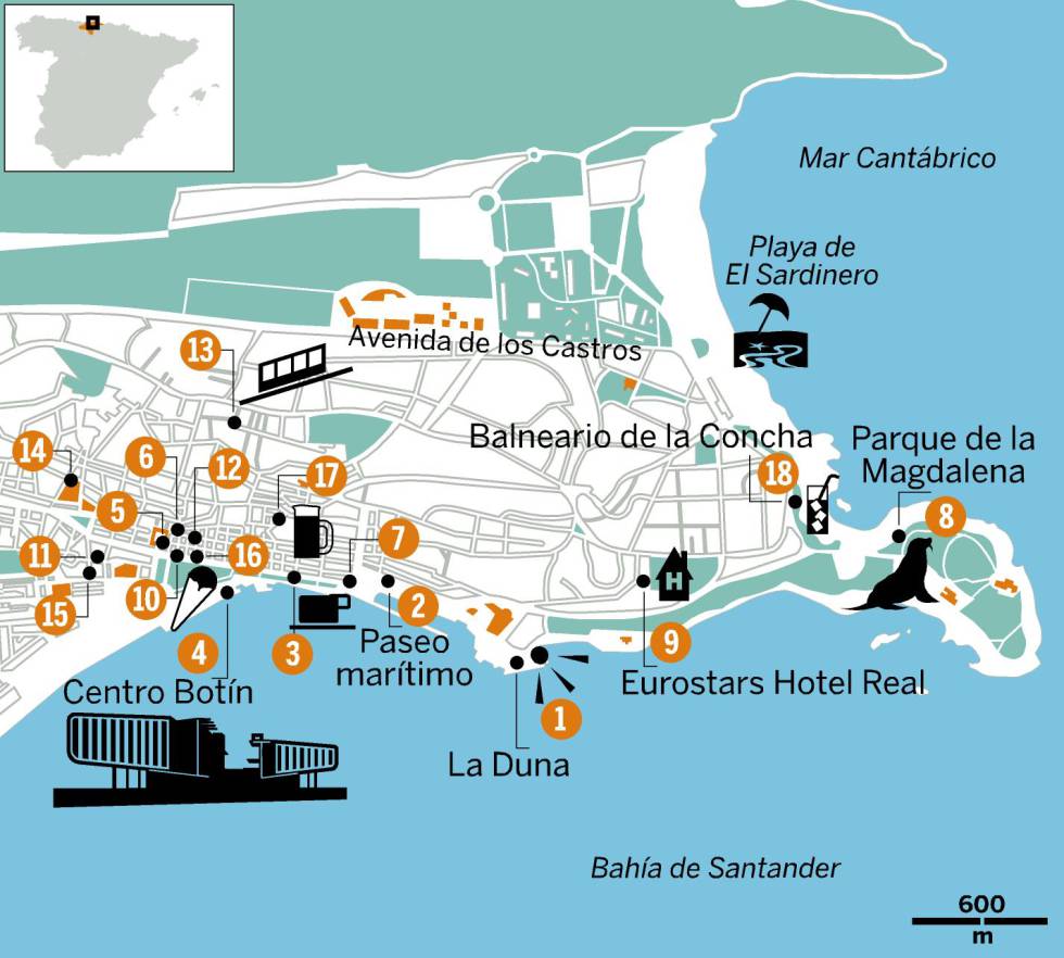 Santander, arte y pinchos en la bahía
