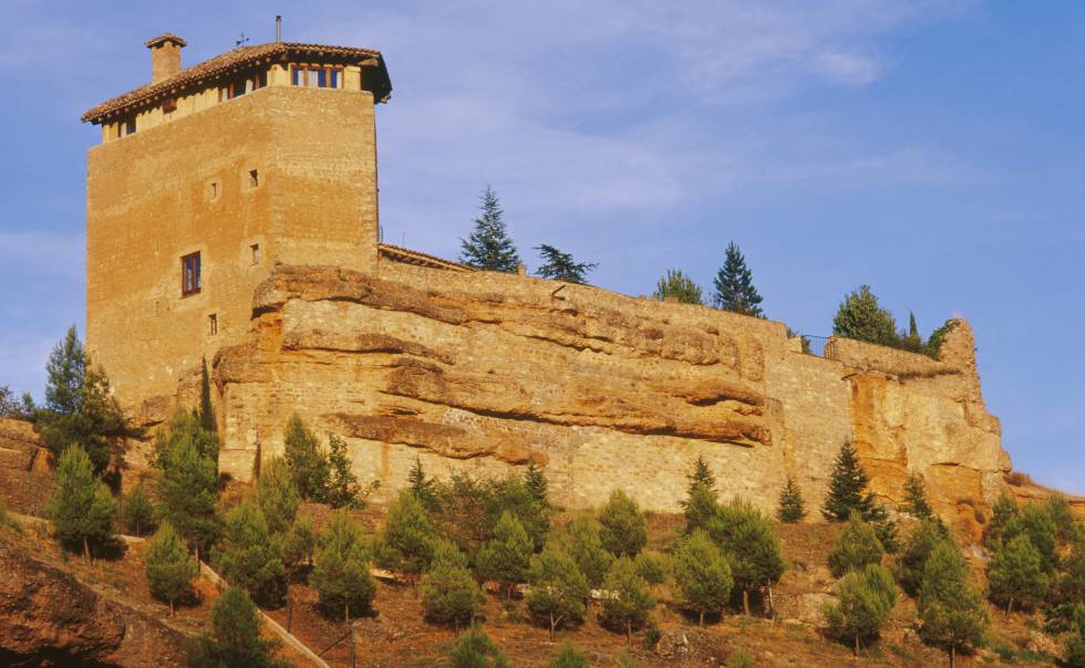 Vista del castillo de Somaén, en la provincia de Soria.