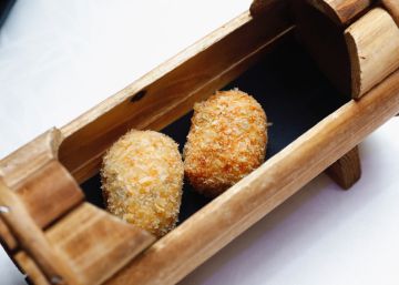 Croqueta de jamón y panko de Javier Ugidos, del restaurante Tobiko (Toledo).