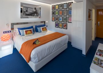 Una de las habitaciones de Resotel, a las afueras de Salamanca.
