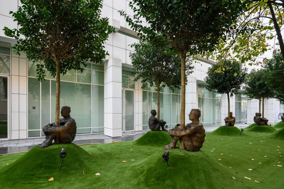 Obras de Jaume Plensa en el Macba (Barcelona).