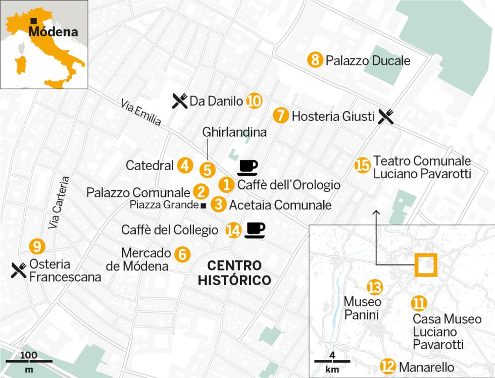 Módena, la ciudad del vinagre balsámico y el ‘bel canto’