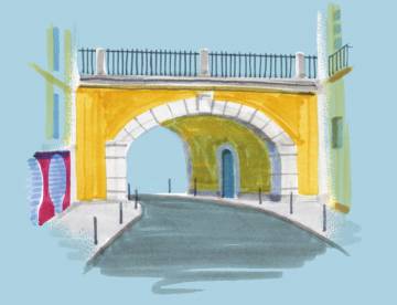Una calle muy enrollada de Lisboa
