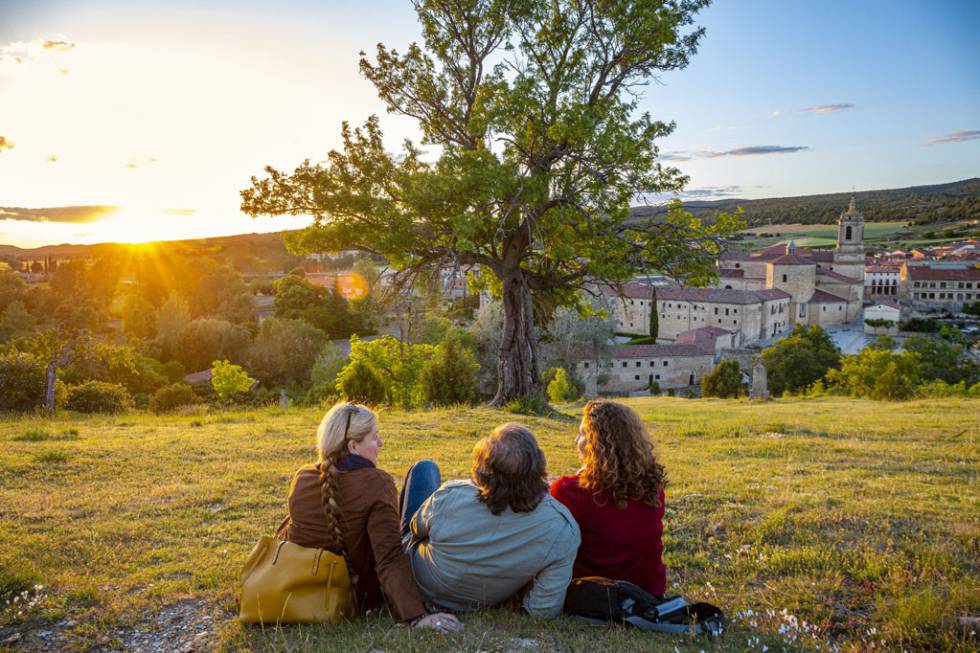 Vista del pueblo de Santo Domingo de Silos, en Burgos.