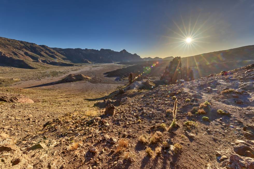 Caldera de Las Cañadas desde el mirador de Ucanca, en Tenerife.