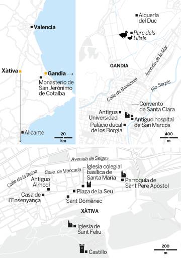 En el territorio de los Borgia al sur de Valencia
