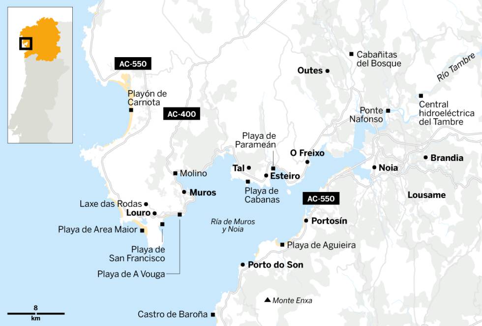Aventura en la ría de Muros y Noia