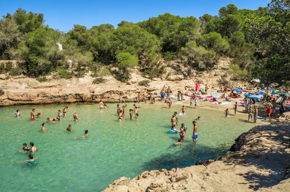 Cala Gracioneta, en Sant Antoni de Portmany (Ibiza).