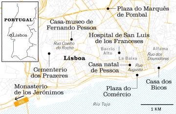 Un paseo por la Lisboa de Pessoa