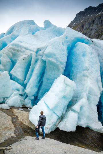 El glaciar Svartisen, en Nordland (Noruega).
