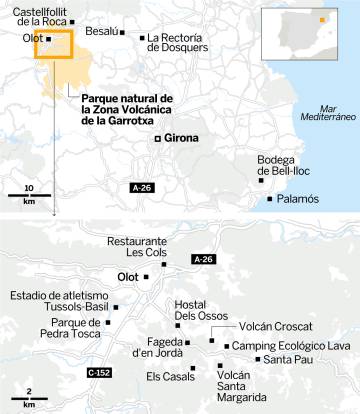 Garrotxa, magnetismo volcánico