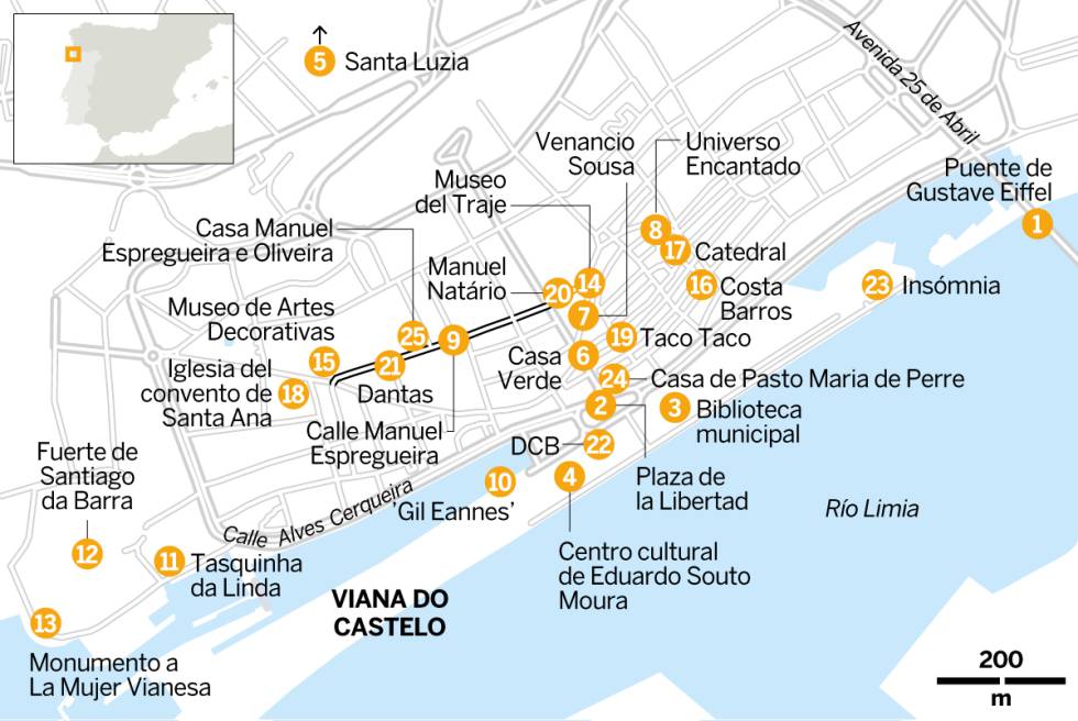 Viana do Castelo, entre el río, la montaña y ‘rissois’