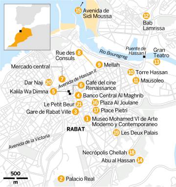 Rabat, dentro del laberinto blanquiazul de los Udayas