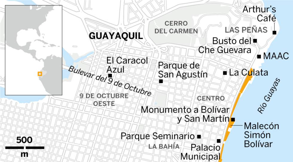 Casitas de colores en Guayaquil
