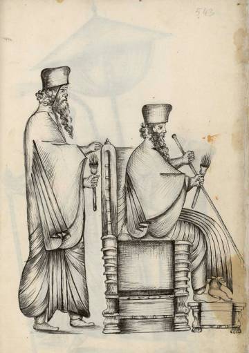 Ilustración en el manuscrito 'Comentarios…\', de García de Silva y Figueroa.
