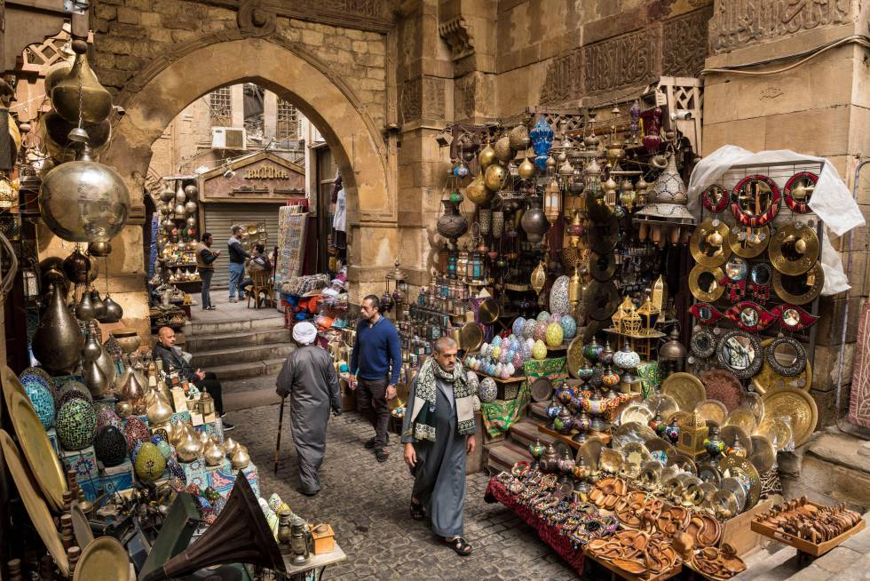 Khan al Khalili, el zoco más importante de El Cairo (Egipto).