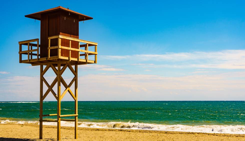 La playa de Quitapellejos (Almería).