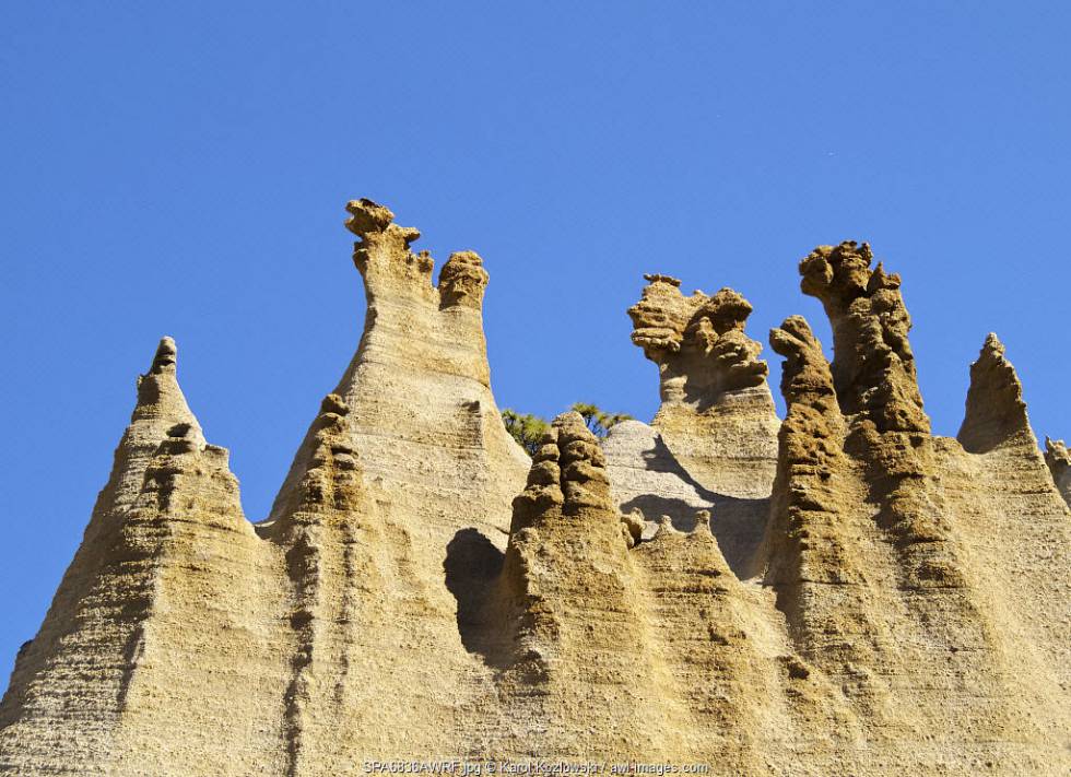 El paisaje lunar de Vilaflor, en la isla de Tenerife.