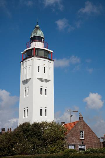 Un faro reconvertido en alojamiento turístico en la localidad holandesa de Harlingen.