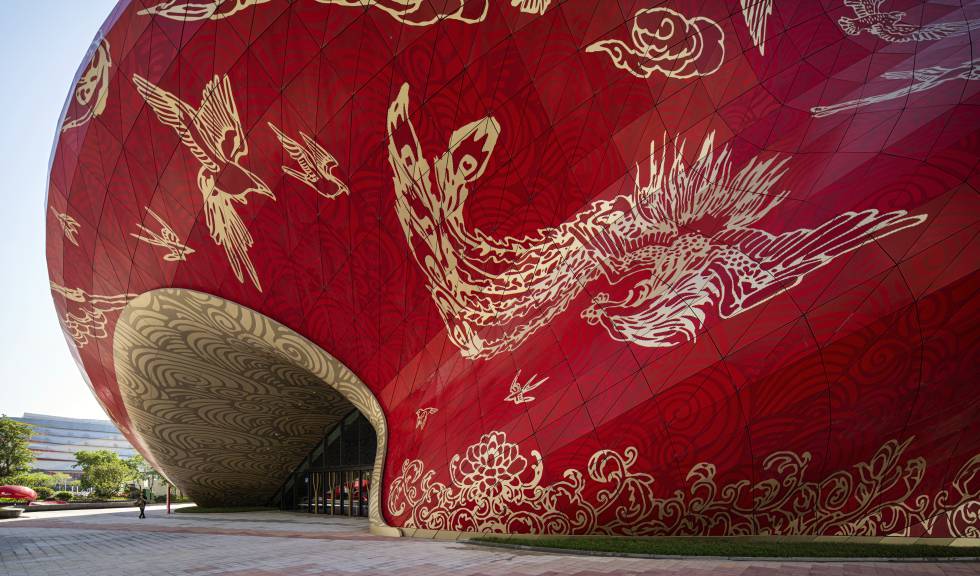 El Gran Teatro de Guangzhou, al sureste de China, un proyecto del estudio londinense SCA (Steven Chilton Architects).