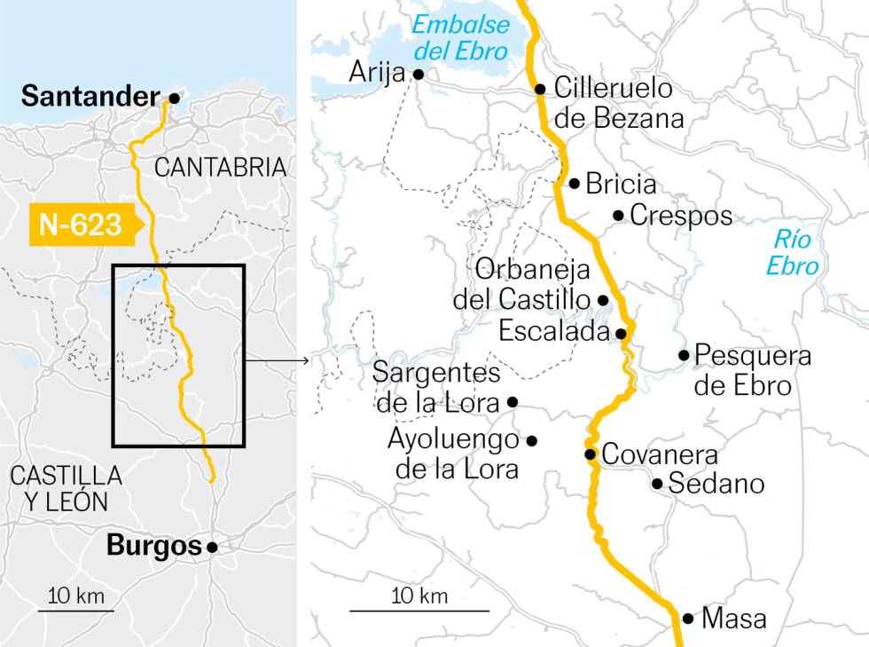 N-623, rodando por la carretera
de los sueños