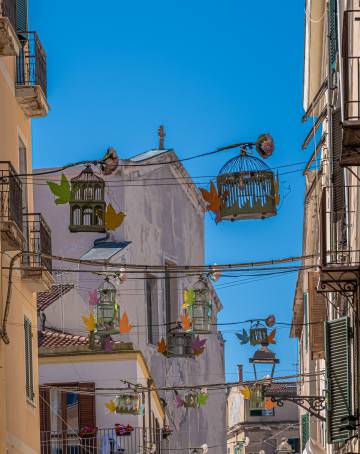 Una calle de Alguer, en la isla italiana de Cerdeña.