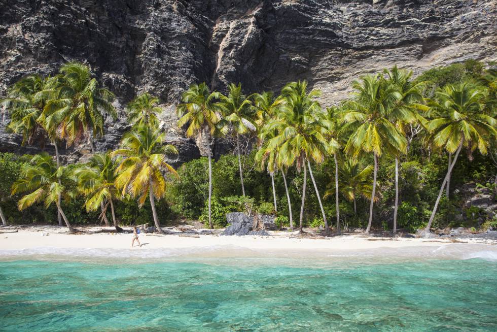La playa Frontón, en la zona de Las Galeras.