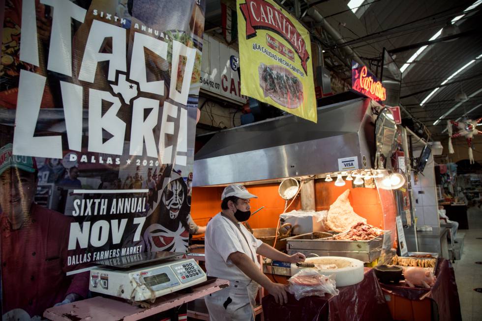 La carnicería Meche y Rafael, en el mercado de Medellín de Ciudad de México.