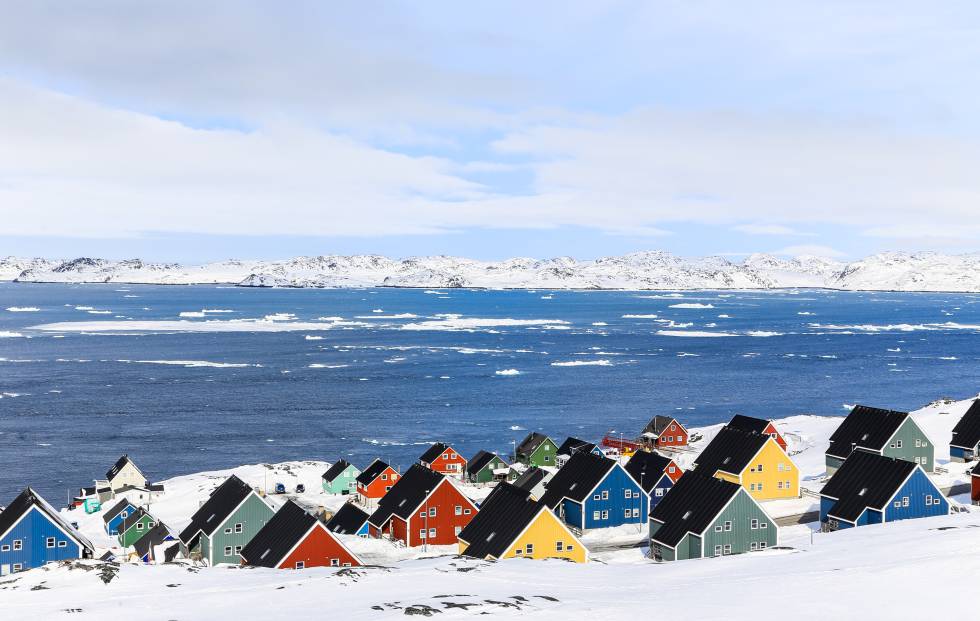 La ciudad de Nuuk (Groenlandia).