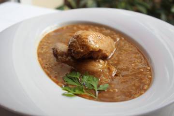 Arroz con perdiz del restaurante Manolo Mayo, en Los Palacios y Villafranca, en la provincia de Sevilla.