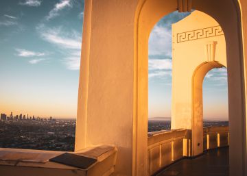 Vista de Los Ángeles desde una de las terrazas del Observatorio Griffith.