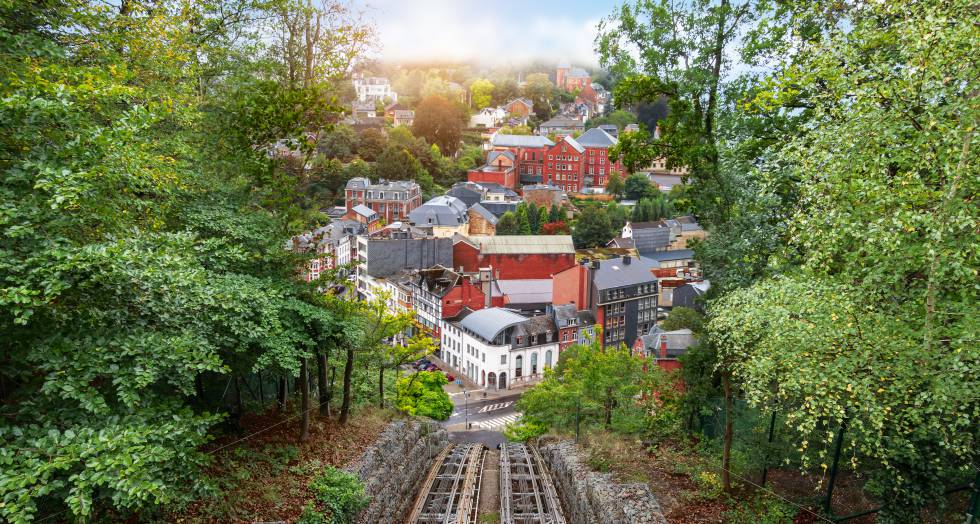 Panorámica de la ciudad de Spa (Bélgica), patrimonio mundial gracias a sus aguas termales.