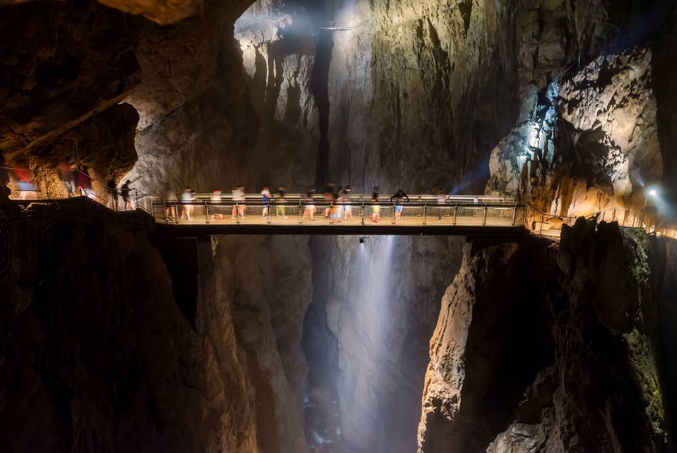 Las cuevas de Škocjan, en Eslovenia.