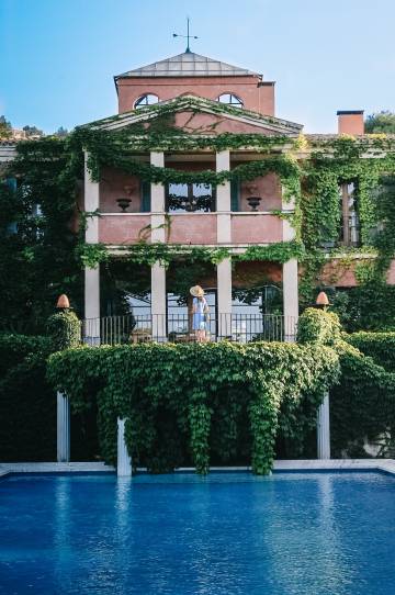 La villa palladiana en el jardín de l'Albarda, en la localidad alicantina de Pedreguer.