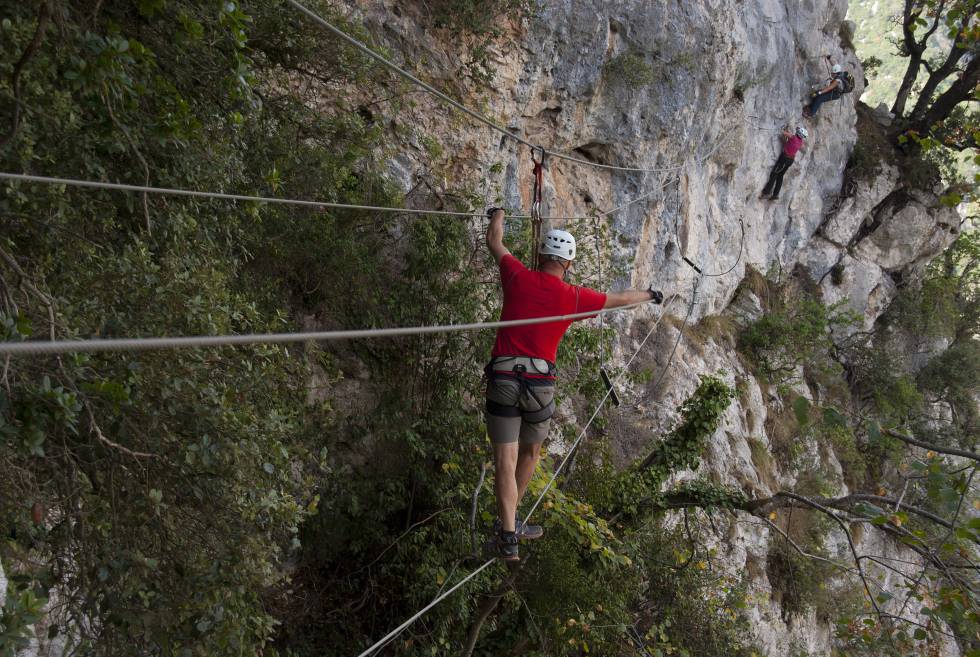 Vía ferrata La Hermida (Cantabria), en el corazón del parque nacional de Los Picos de Europa.