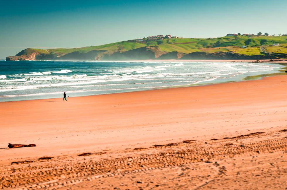Playa de Merón, en San Vicente de la Barquera.