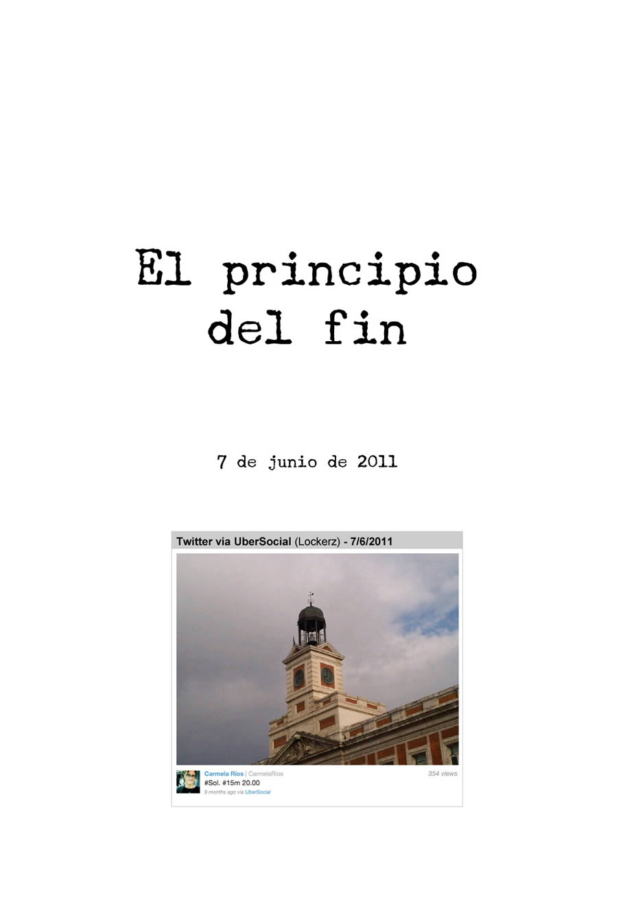 El #15m, en directo en twitter