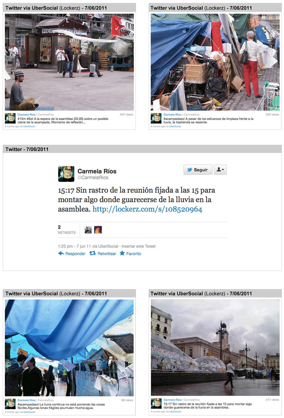 El #15m, en directo en twitter